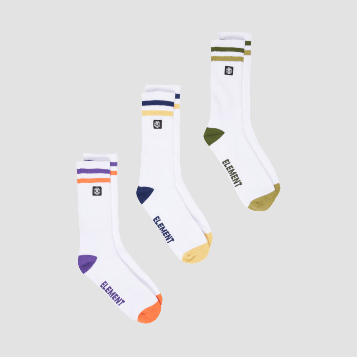Element 2Tone Icon Socks 3 Pack Multicolour