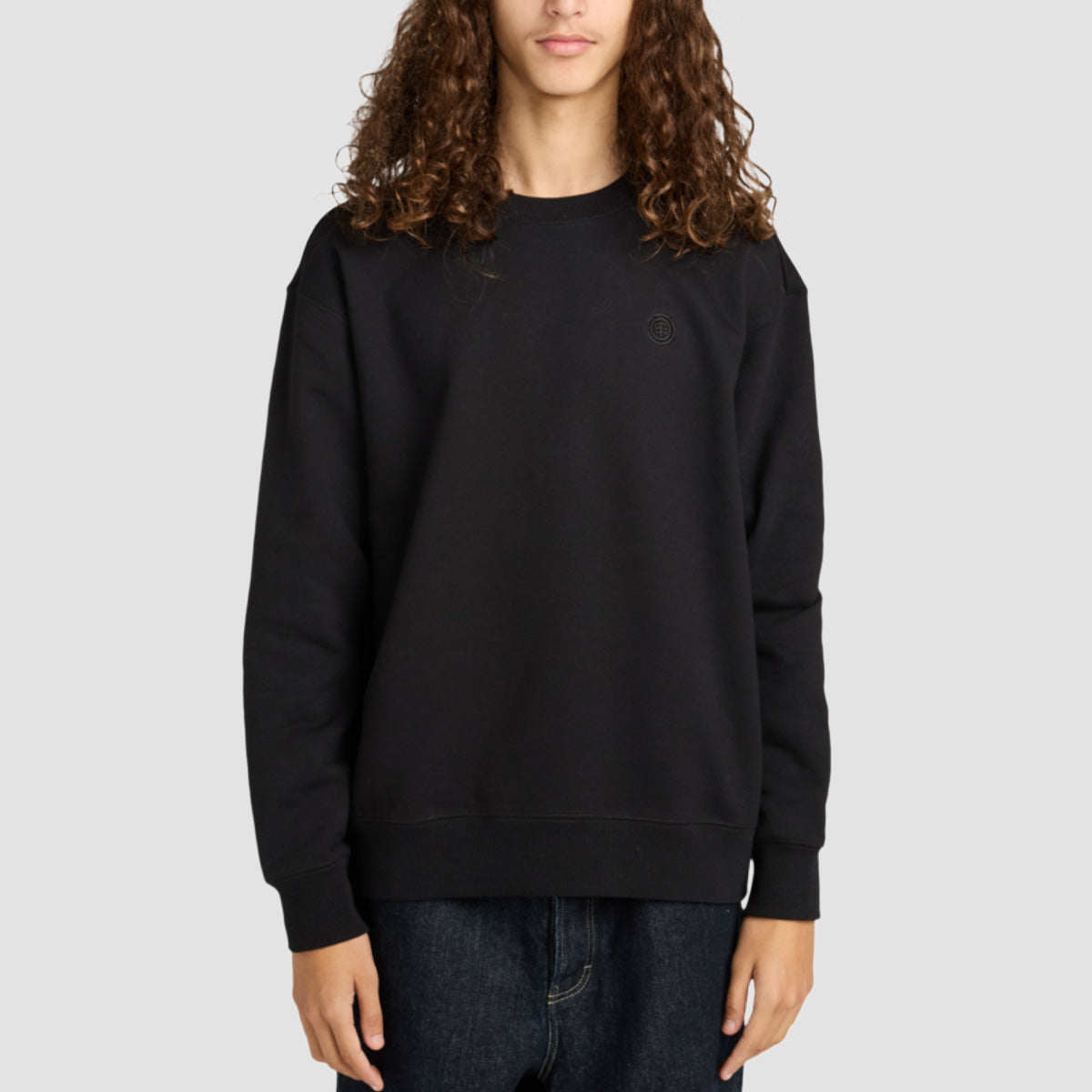 Element Aligator Crew Sweatshirt Flint Black