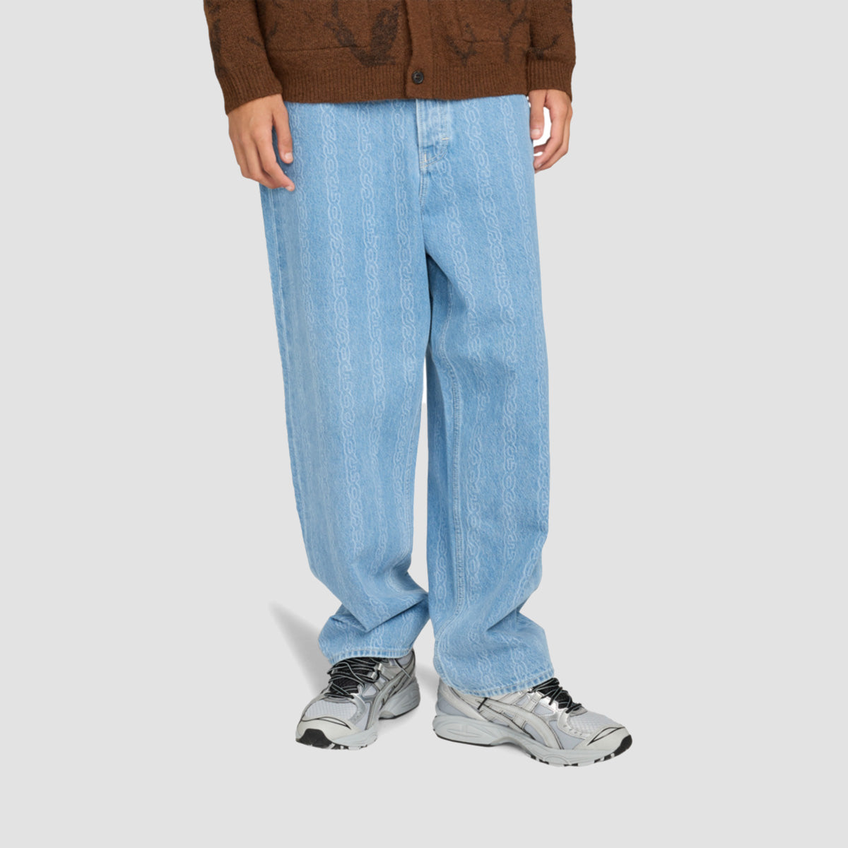 Element Big 5 Baggy Fit Jeans Chainlink Bleach