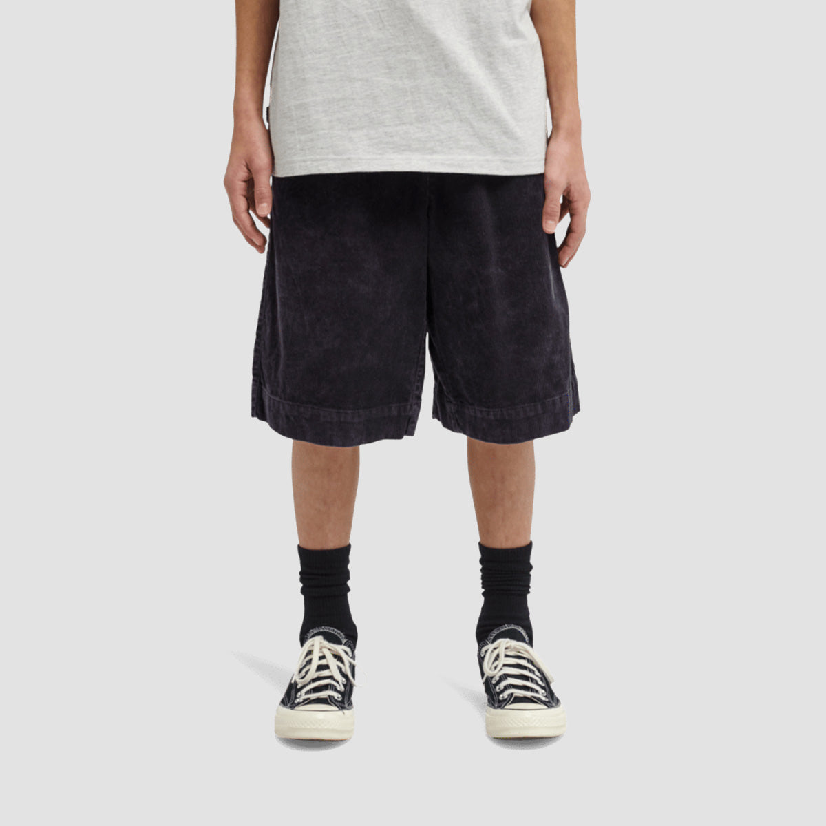 Element Big E Corduroy Shorts Vintage Black - Kids