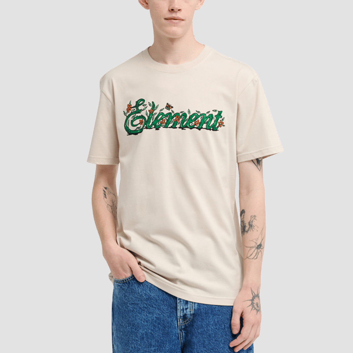 Element Brambles T-Shirt Oat Milk