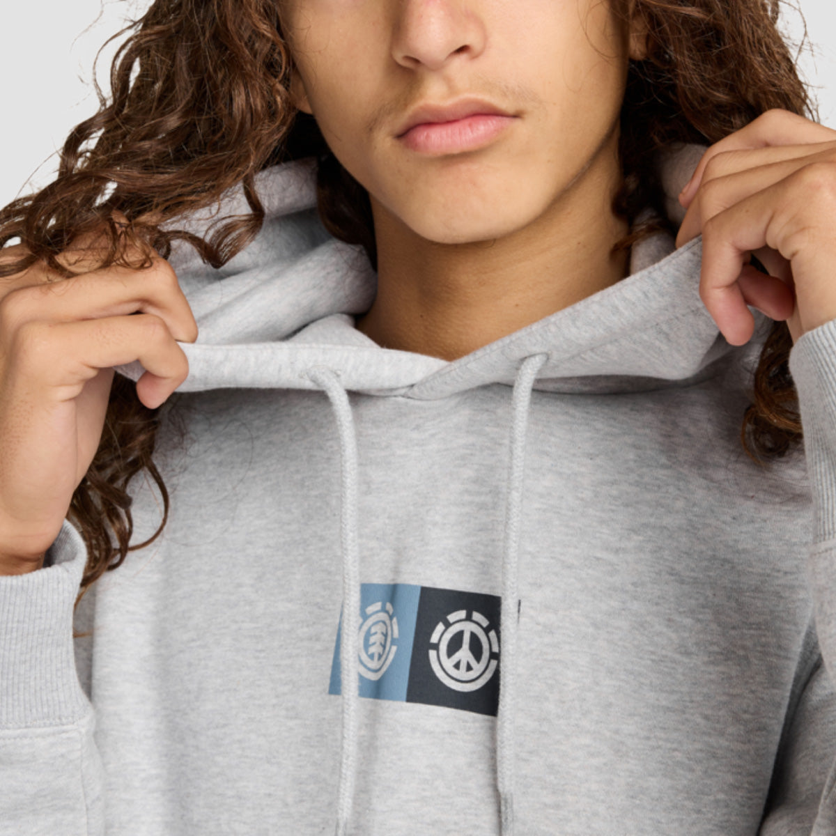 Element Dual Pullover Hoodie Mid Grey Heather