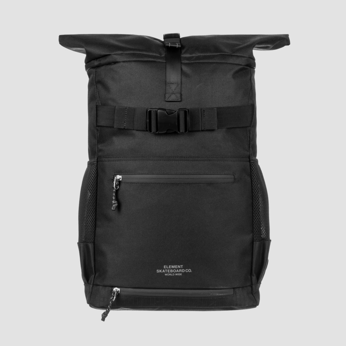 Element Ground Skate Roll Top 35L Backpack Flint Black