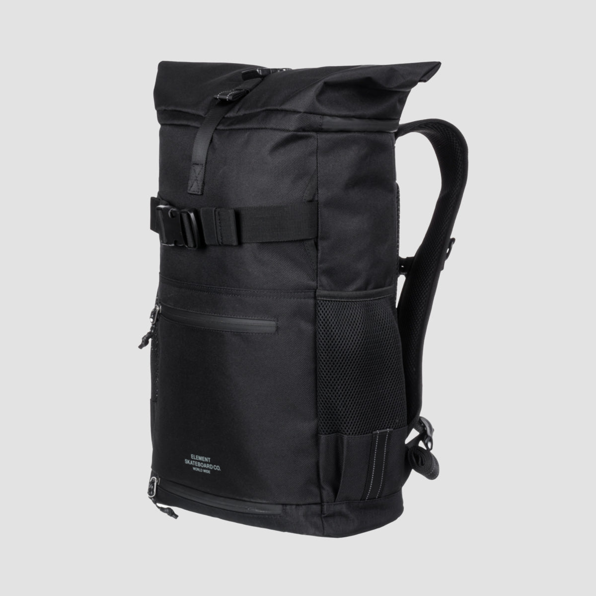 Element Ground Skate Roll Top 35L Backpack Flint Black