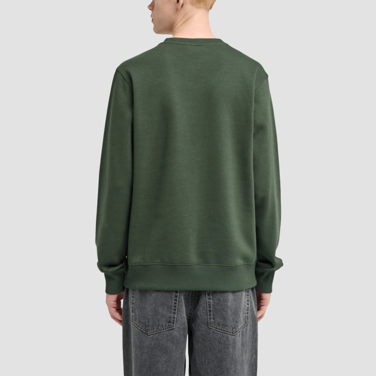 Element Icon Embroidery Crew Sweatshirt Deep Forest