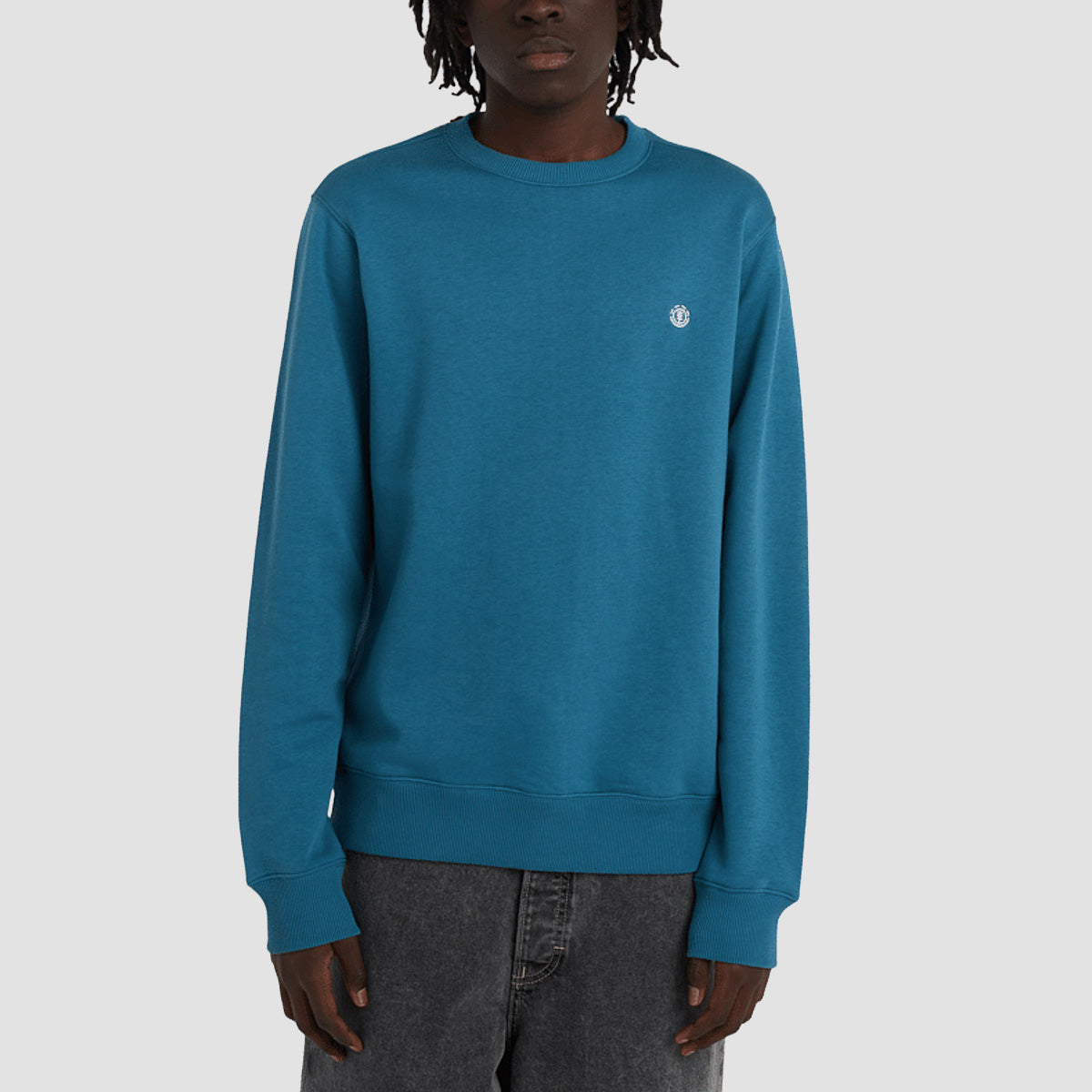 Element Icon Embroidery Crew Sweatshirt Mallard Blue