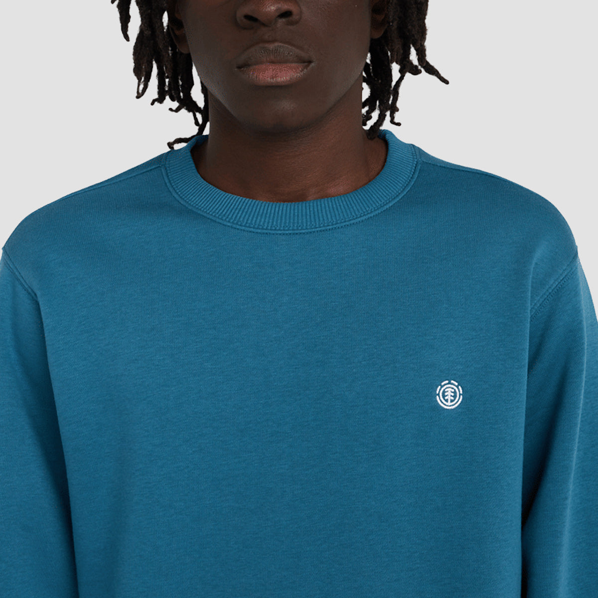 Element Icon Embroidery Crew Sweatshirt Mallard Blue