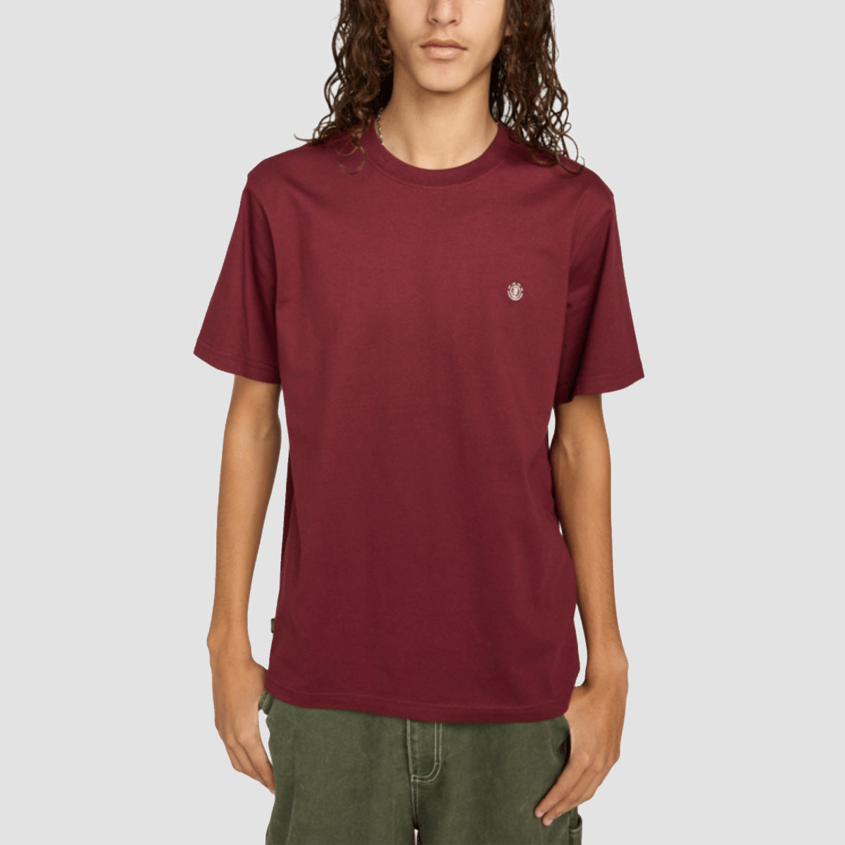 Element Icon Embroidery T-Shirt Zinfandel