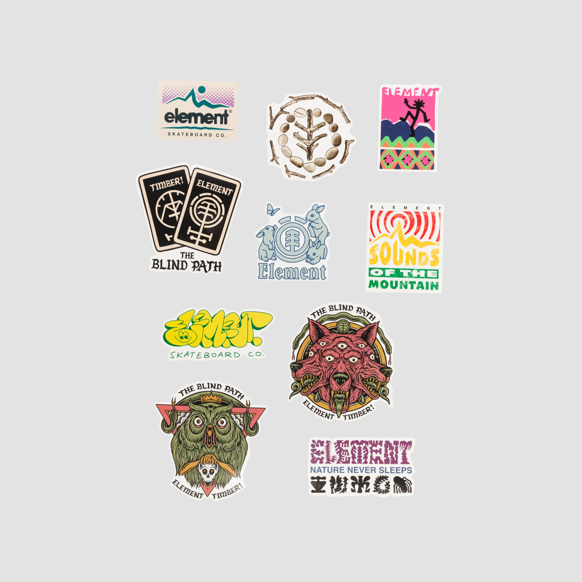 Element Seasonal Stickers 10 Pack Multicolour