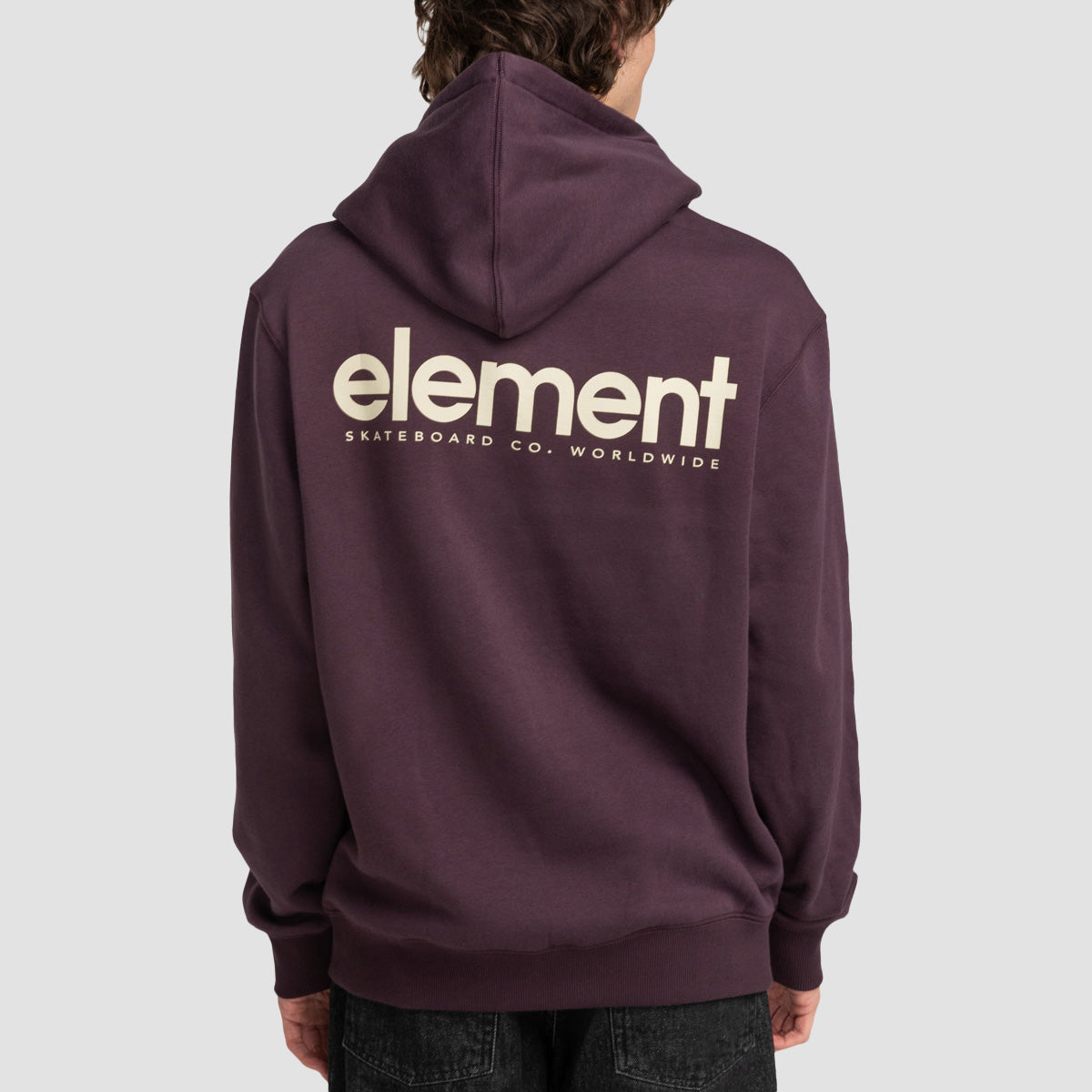 Element Simple Logo Pullover Hoodie Plum Perfect