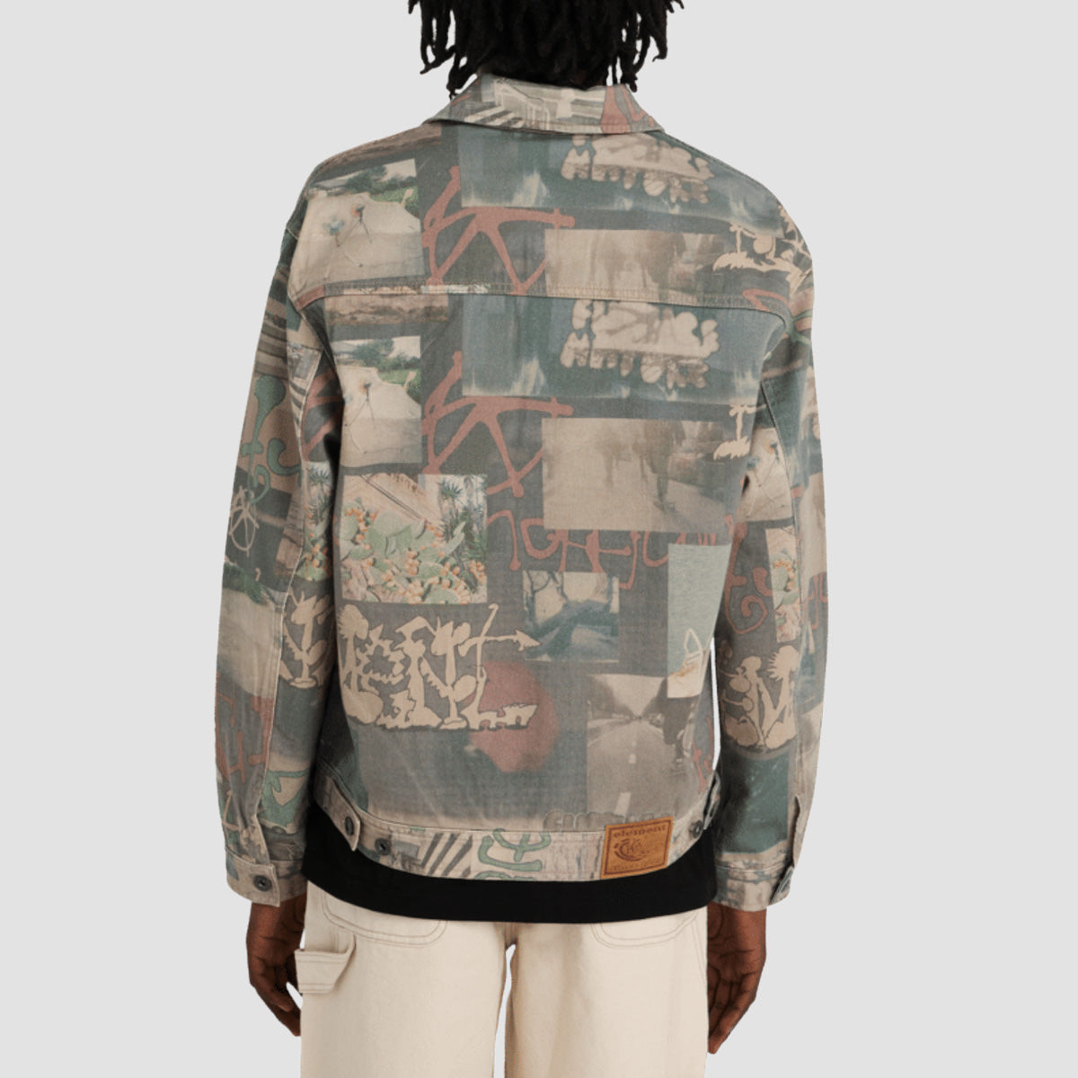 Element Trucker Denim Jacket Scenes Washed