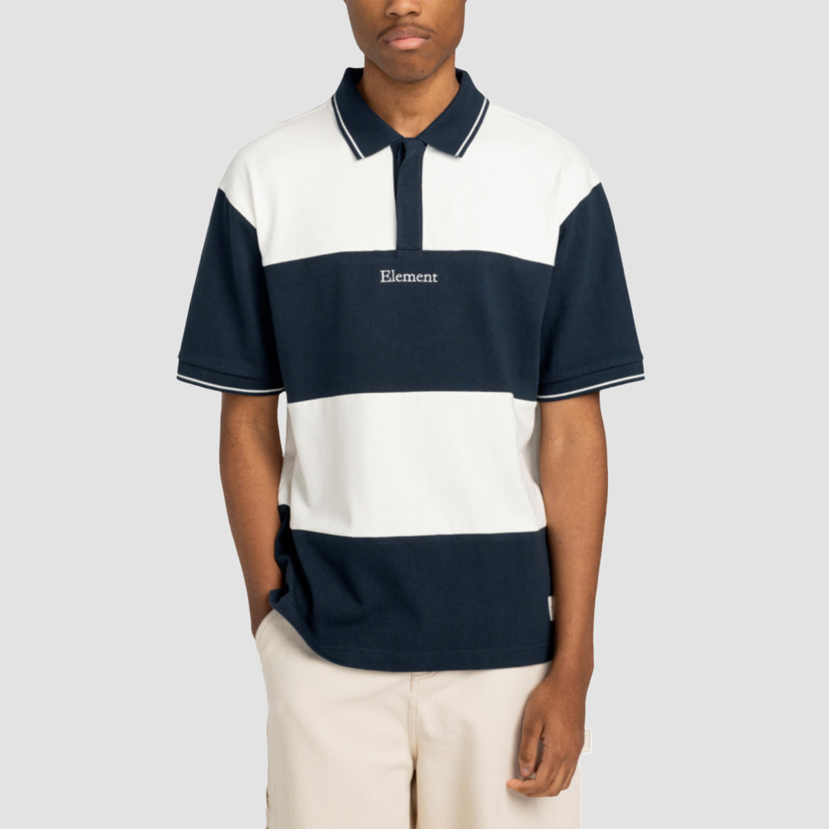 Element X Smokey Bear Please Short Sleeve Polo Shirt Eclipse Navy