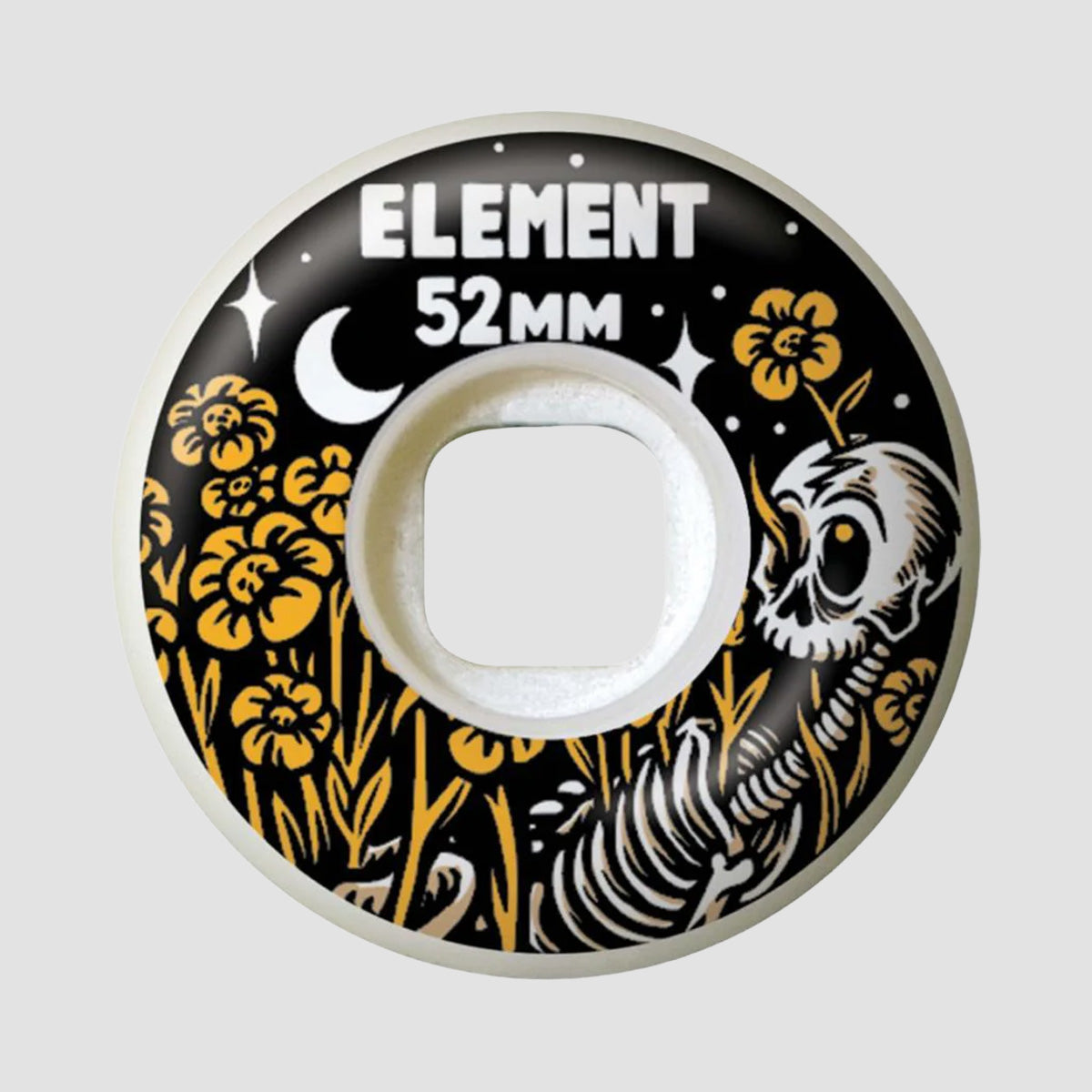 Element X Timber Bygone Skateboard Wheels White 52mm