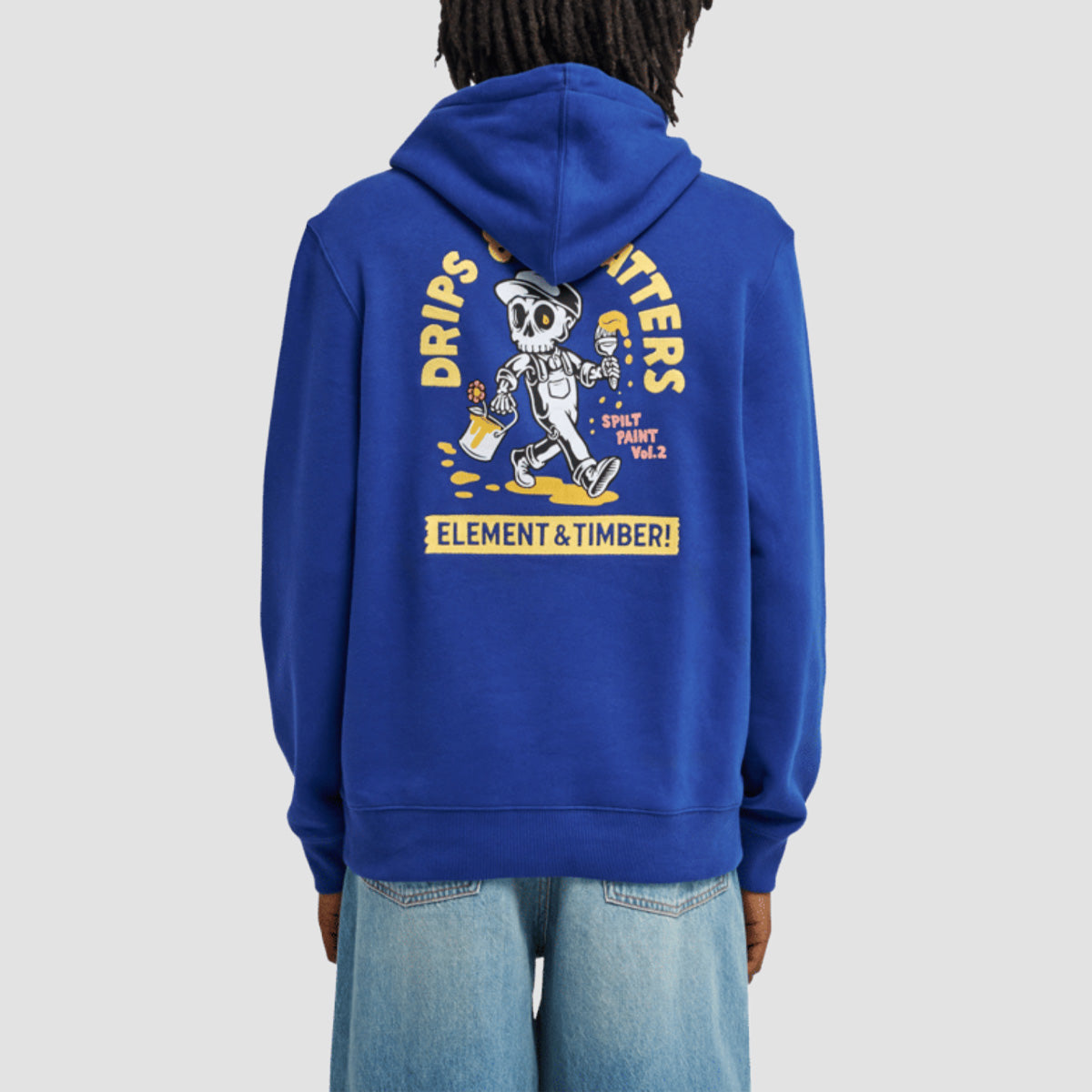 Element X Timber Drips Pullover Hoodie Bellweather Blue