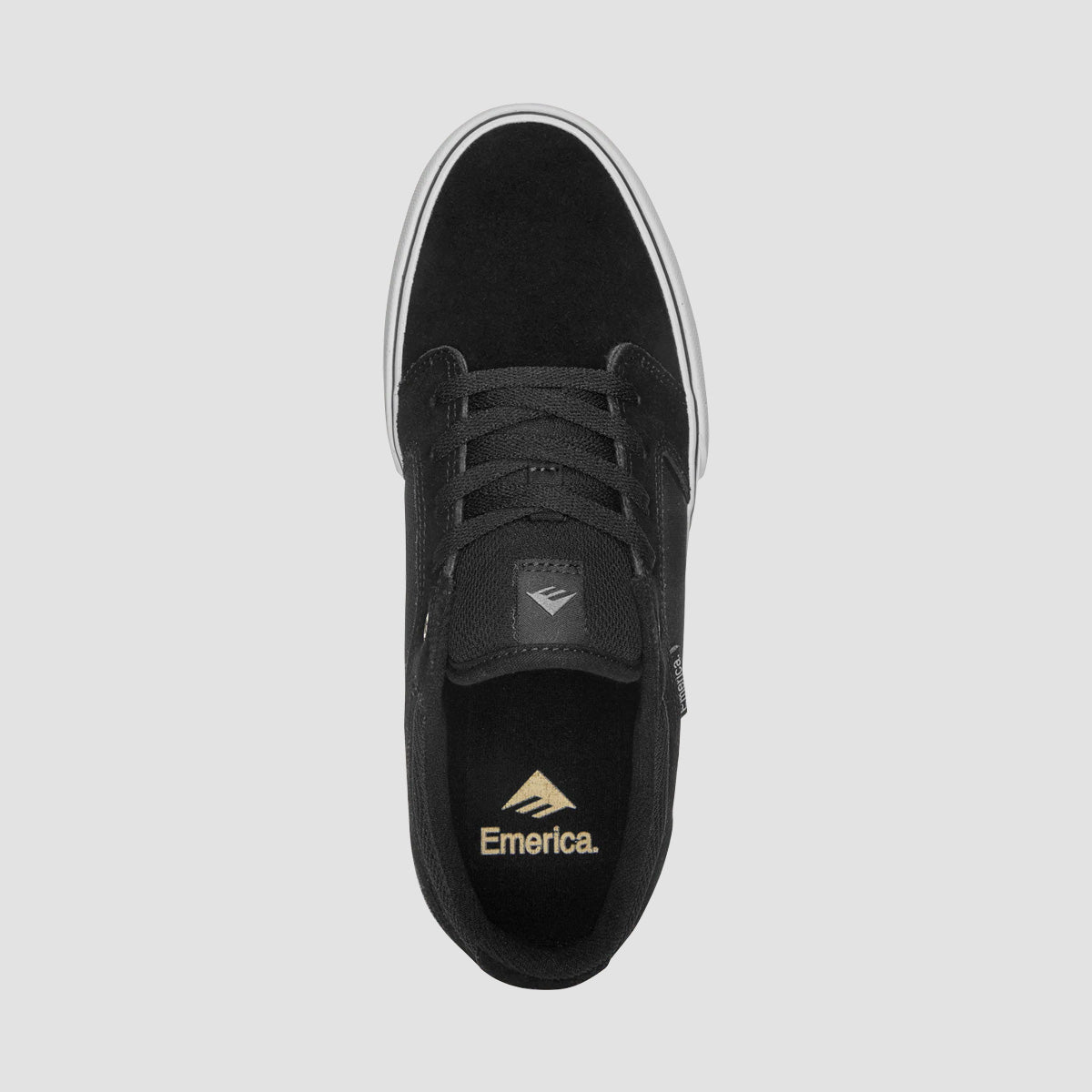 Emerica Cadence Shoes - Black/White/Gold