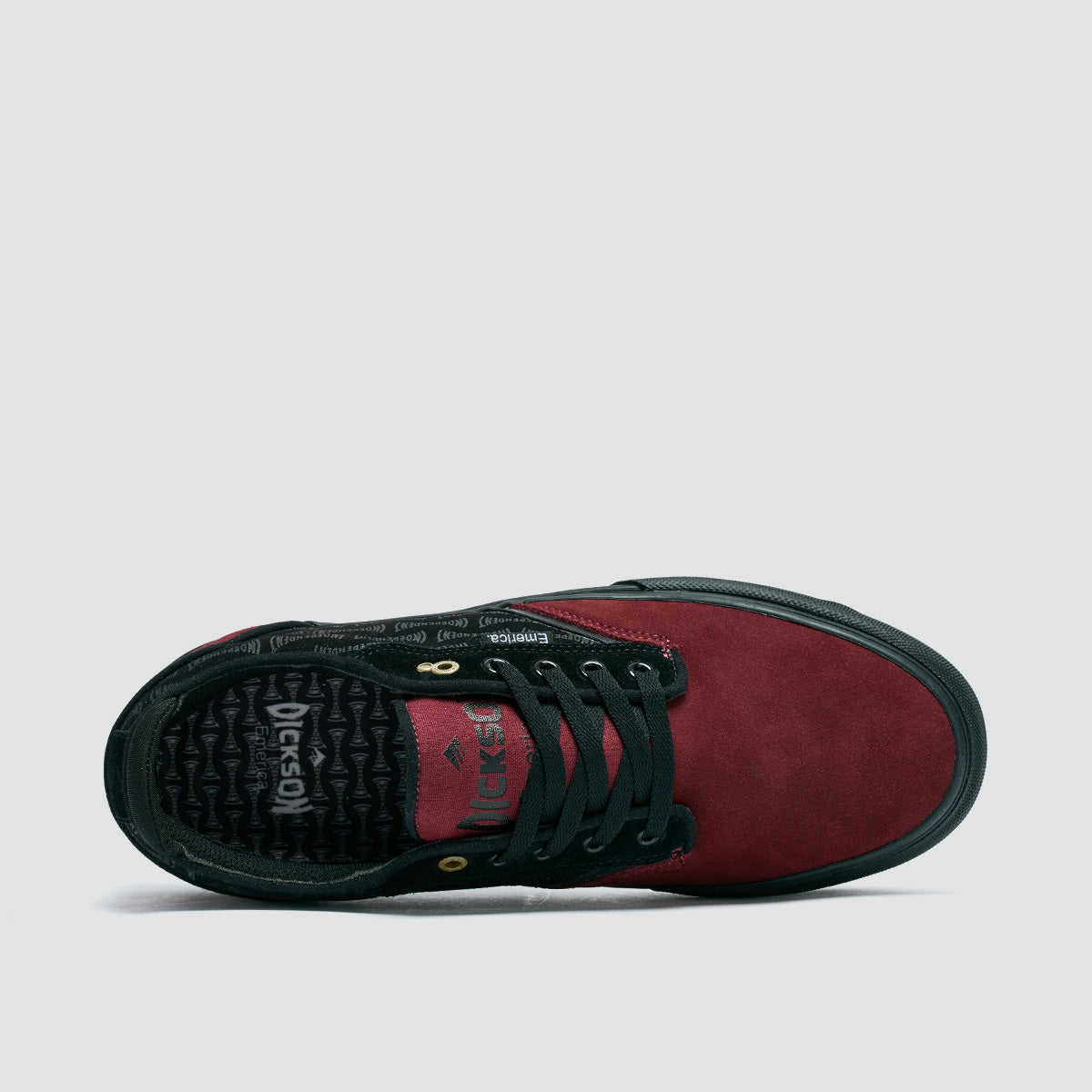 Emerica Dickson X Independent Shoes Red/Black