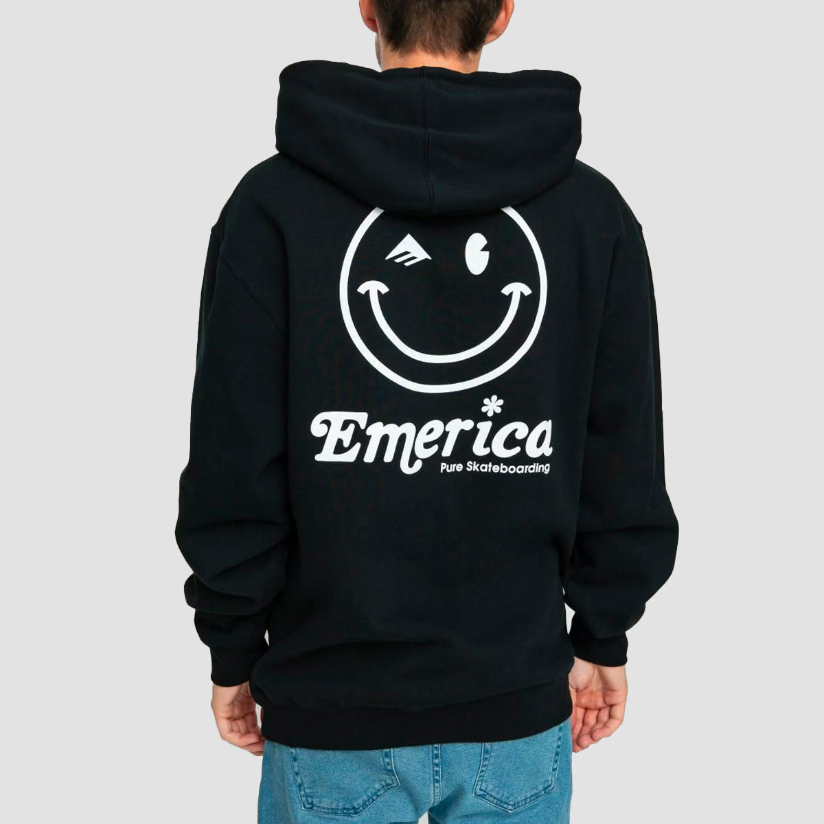 Emerica Happy Face Pullover Hoodie Black