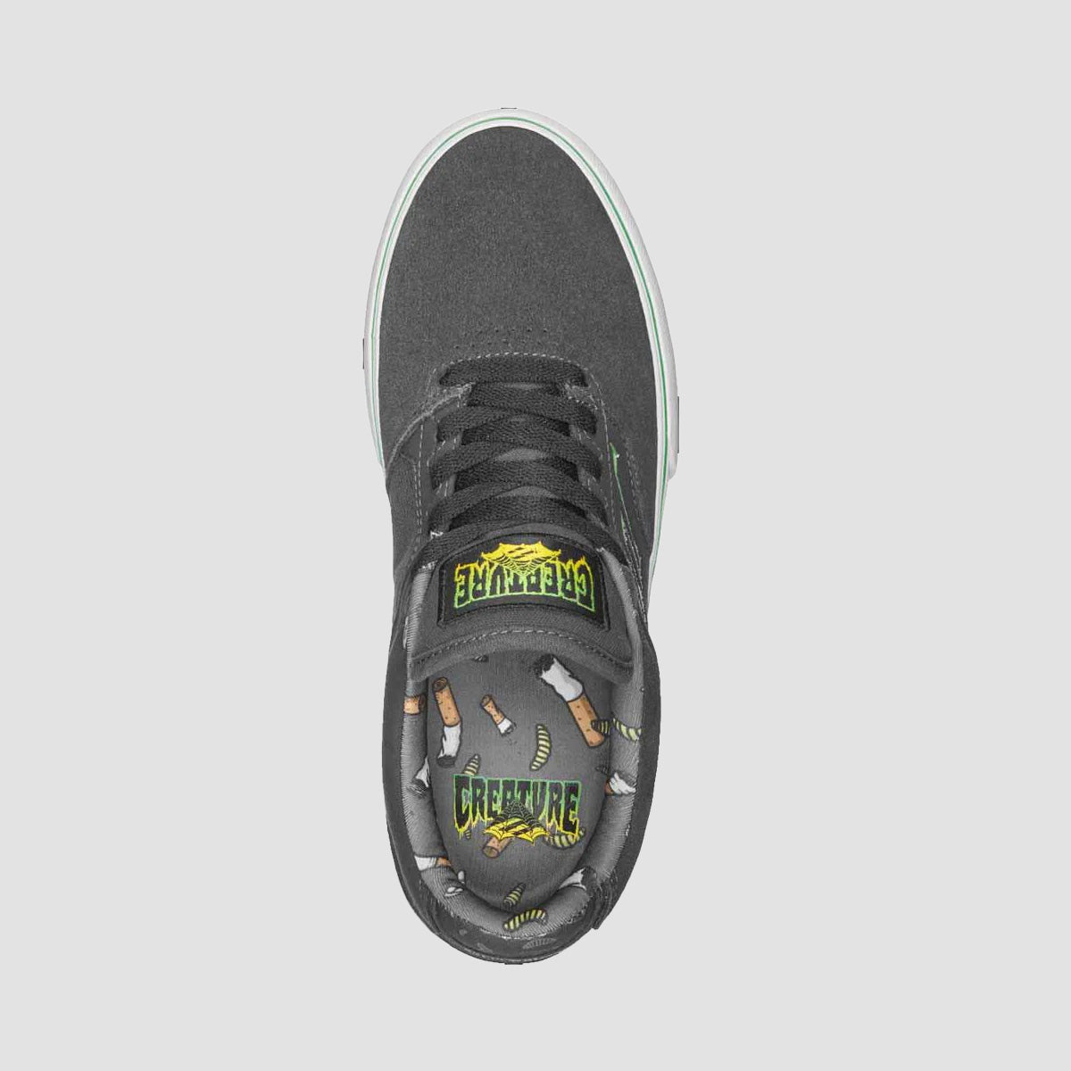 Emerica The Low Vulc X Creature Shoes - Charcoal