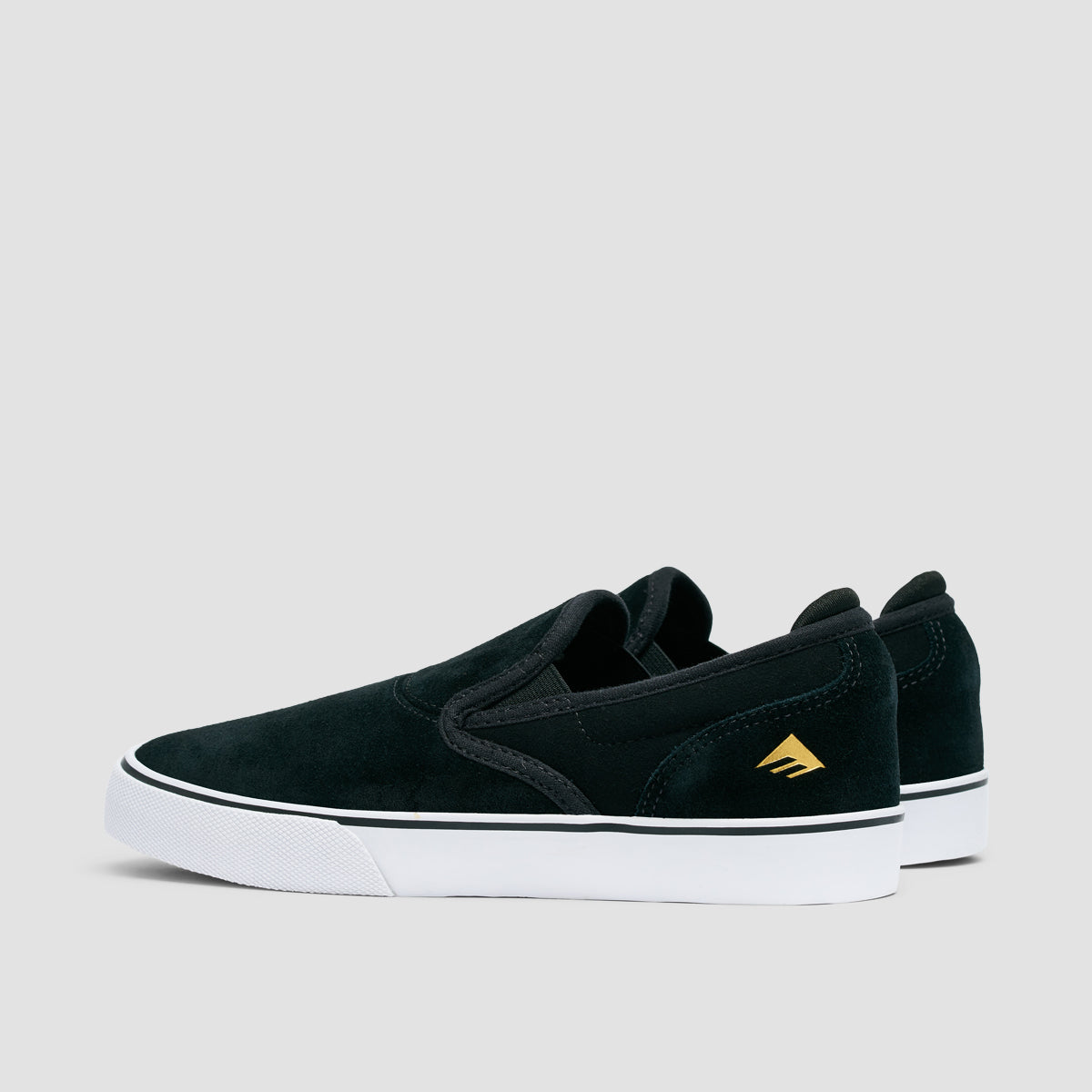 Emerica Wino G6 Slip On Shoes Black/White/Gold - Kids