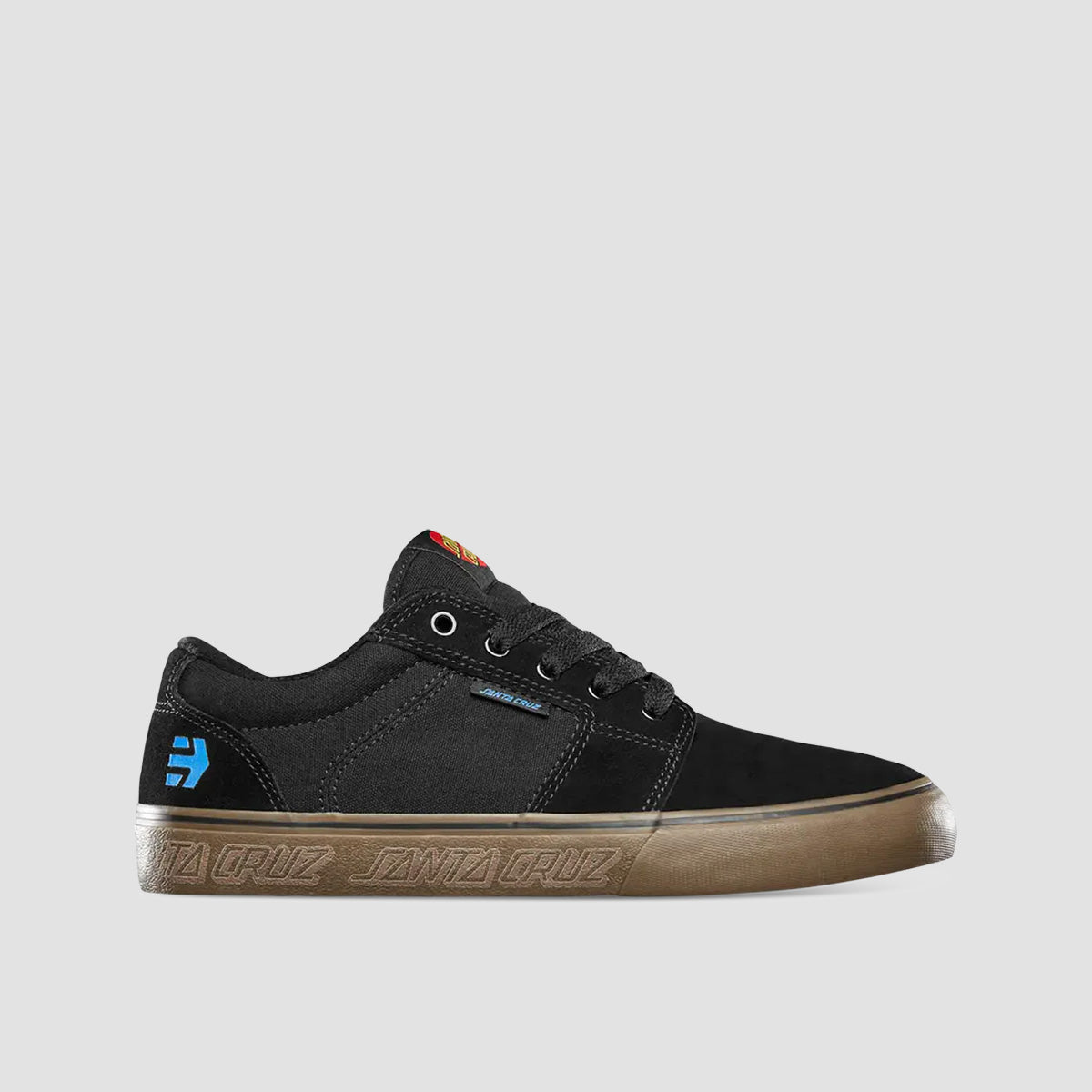 Etnies Barge LS X Santa Cruz Shoes - Black/Gum