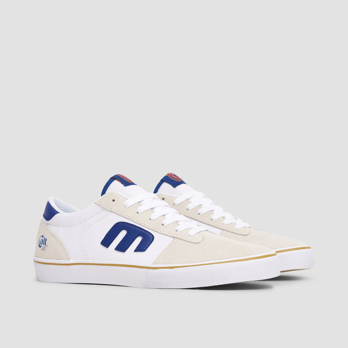 Etnies Calli Vulc X Colt 45 Shoes - White/Navy/Gold