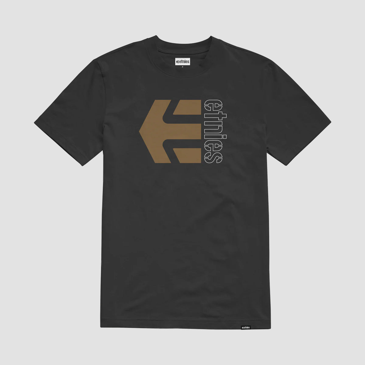 Etnies Corp Combo T-Shirt Black/Brown