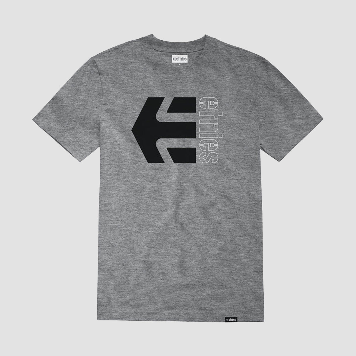 Etnies Corp Combo T-Shirt Grey/Black/White