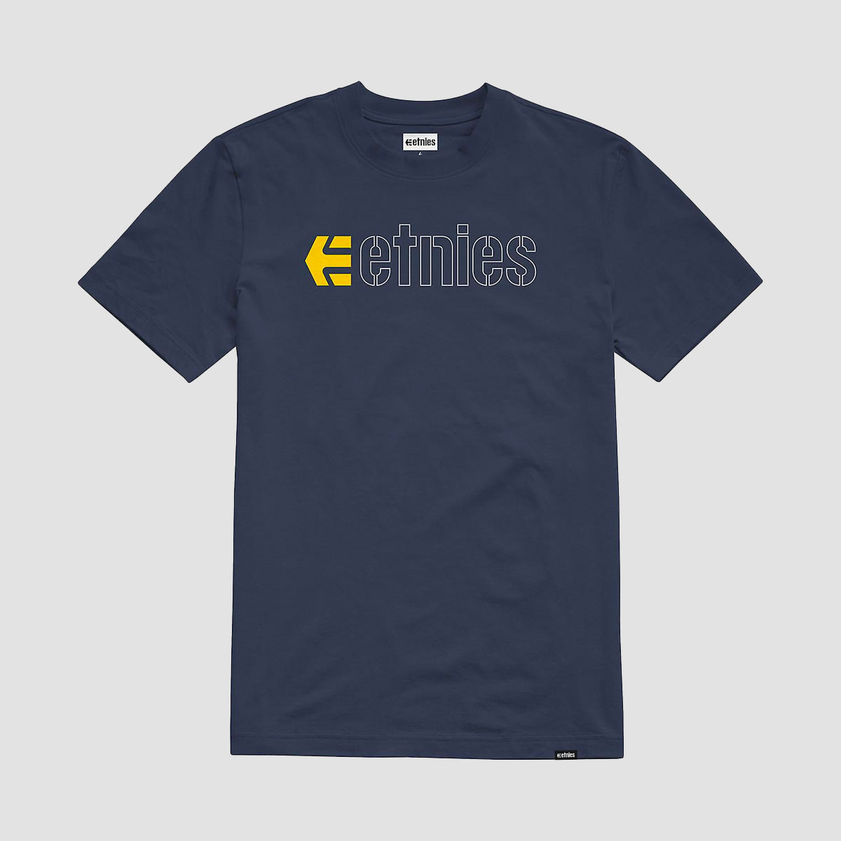 Etnies Ecorp T-Shirt Navy/White/Yellow