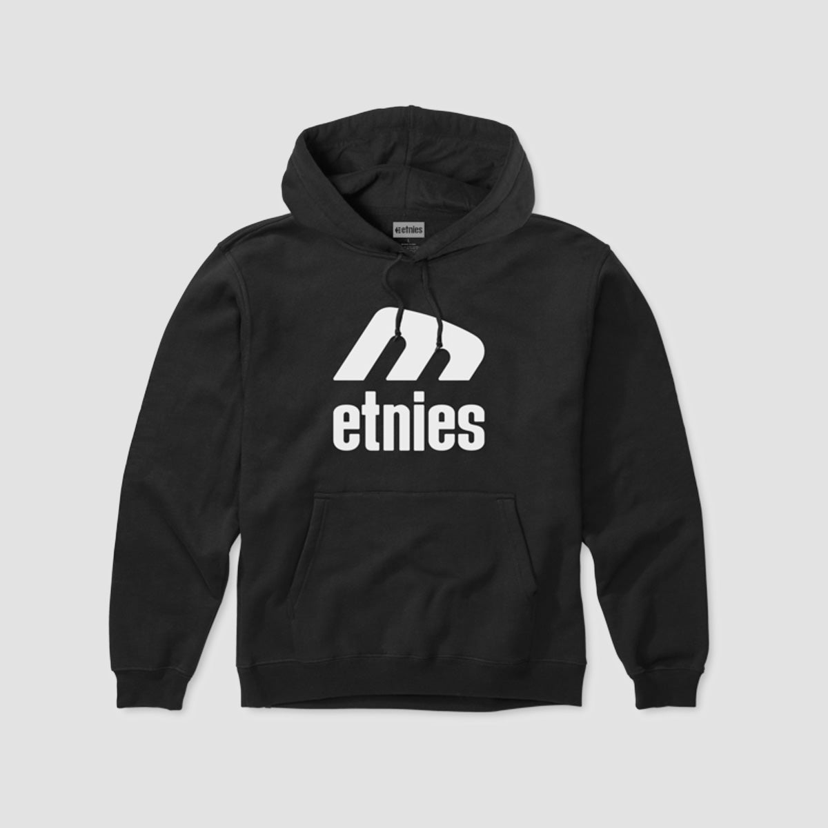 Etnies Icon E Pullover Hoodie Black/White - Kids
