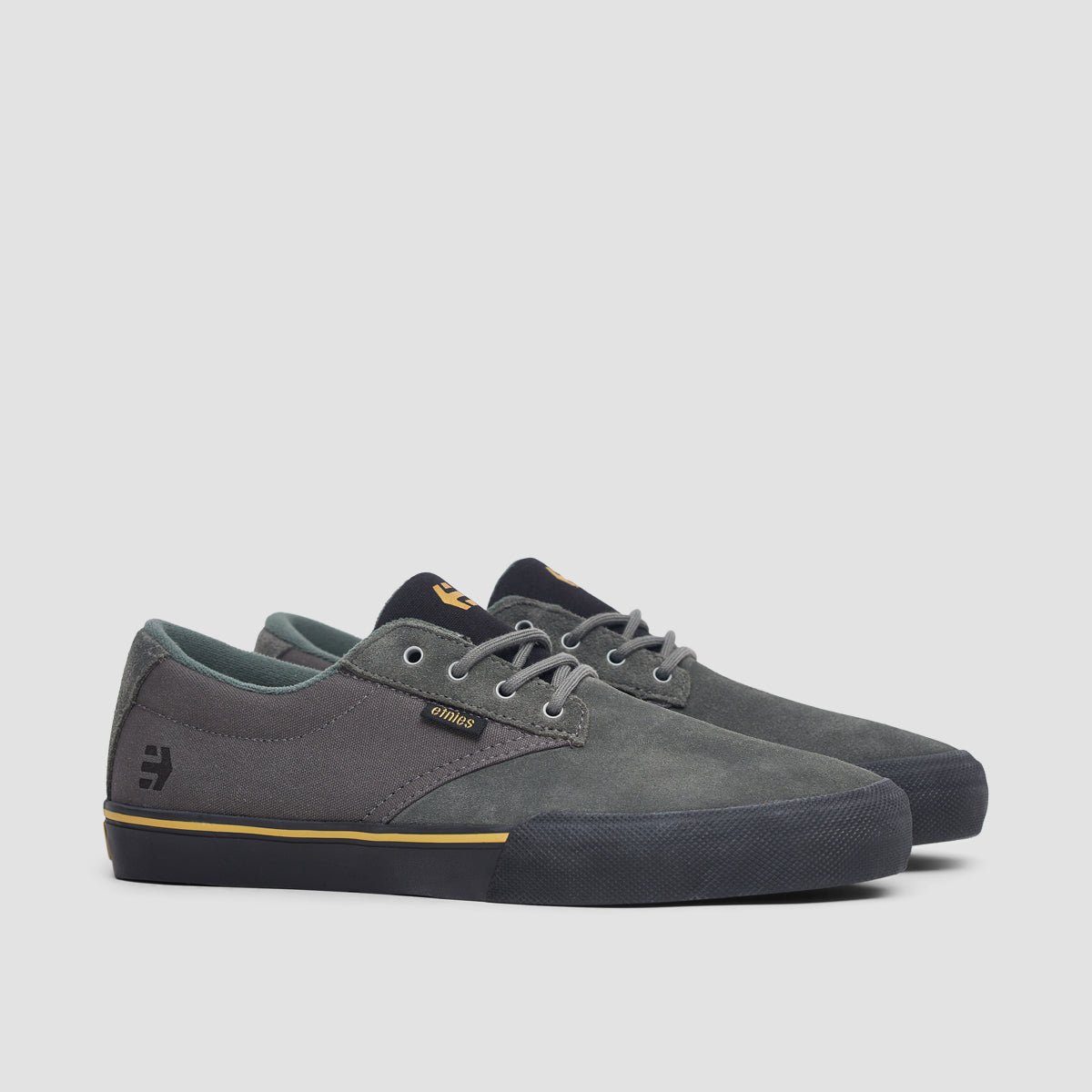 Etnies Jameson Vulc Shoes - Grey/Black/Gold