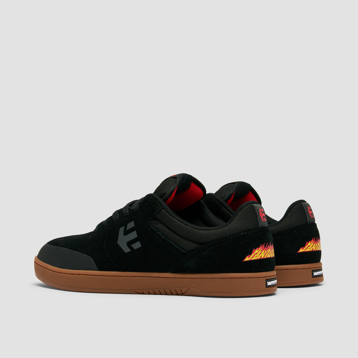 Etnies Marana X Santa Cruz Shoes - Black/Gum