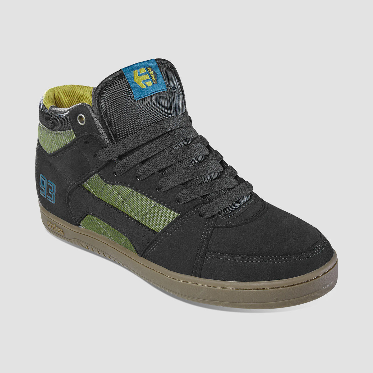 Etnies Mc Rap High Top Shoes - Black/Green/Gum