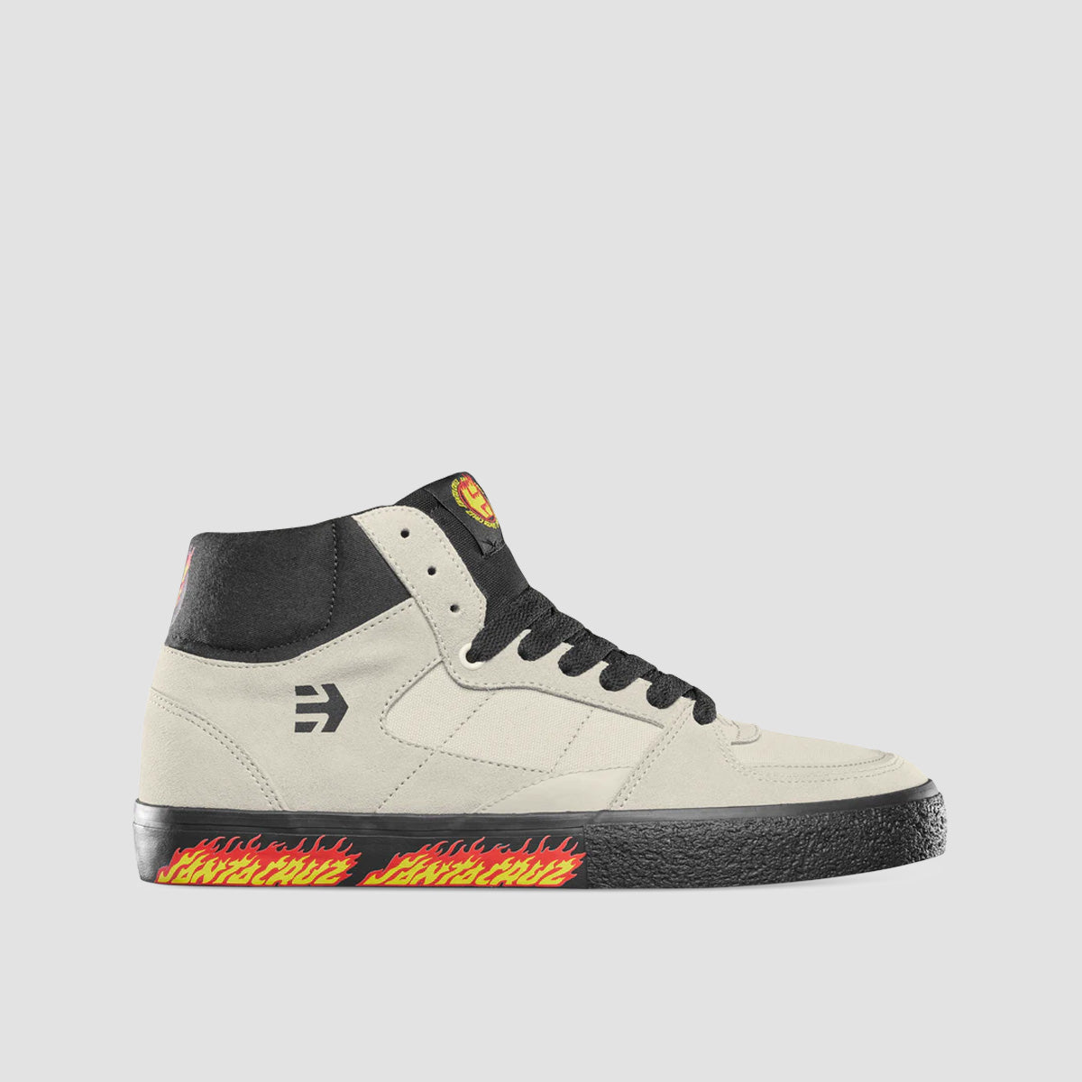 Etnies Screw Vulc X Santa Cruz Mid Top Shoes - White/Black