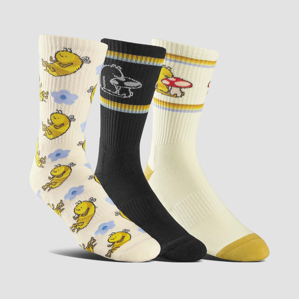 Etnies The Beeings Crew Socks 3 Pack Assorted