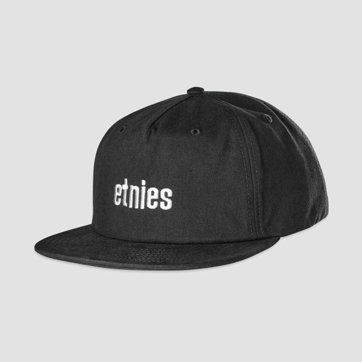 Etnies Wordmark Embroidery Snapback Cap Black