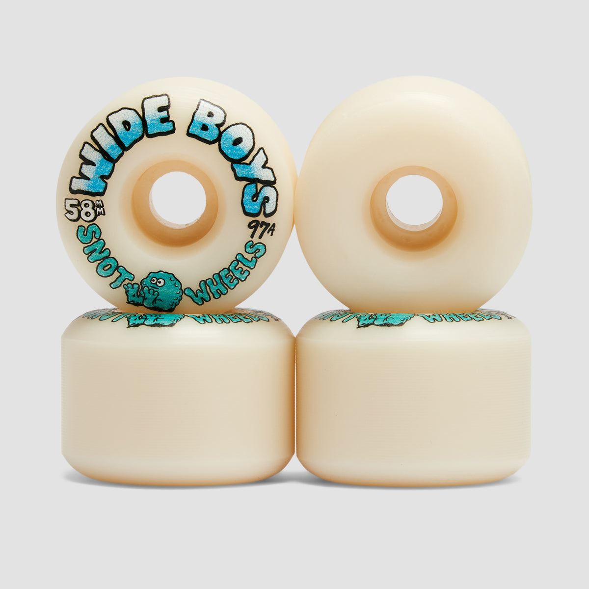 Snot Wide Boys 97A Skateboard Wheels Glow In The Dark 58mm