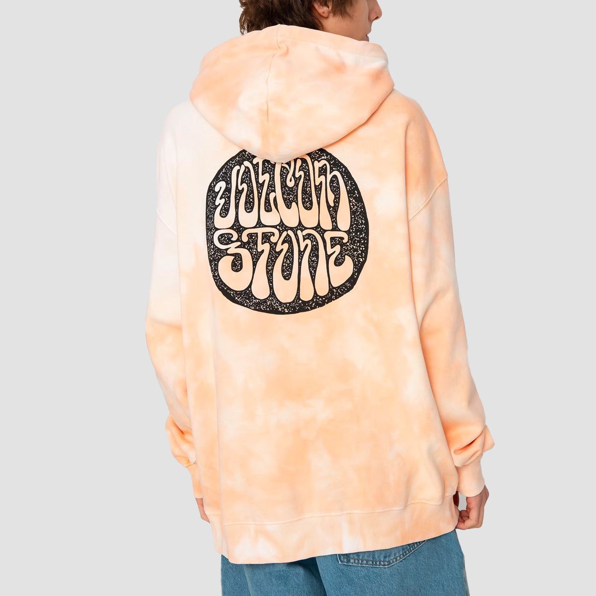 Volcom Trippin Dye Pullover Hoodie Peach Bud