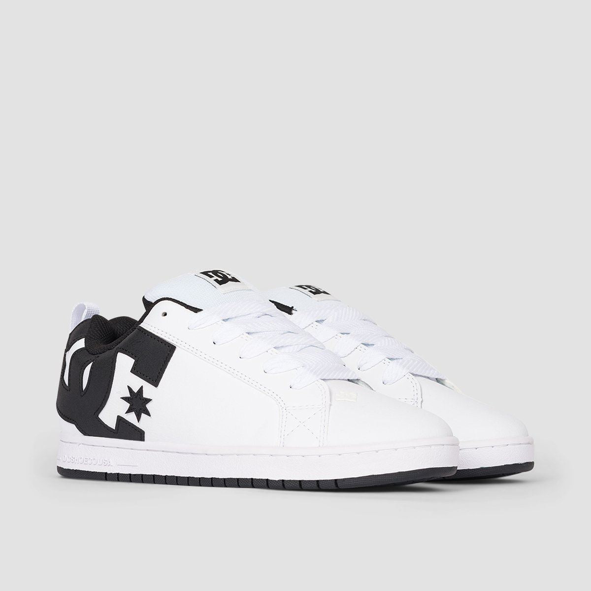 DC Court Graffik Shoes - White/Black/Black