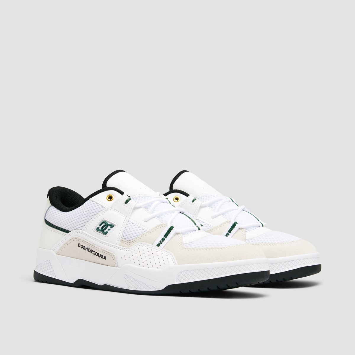 DC Construct Shoes - White/Black/Green