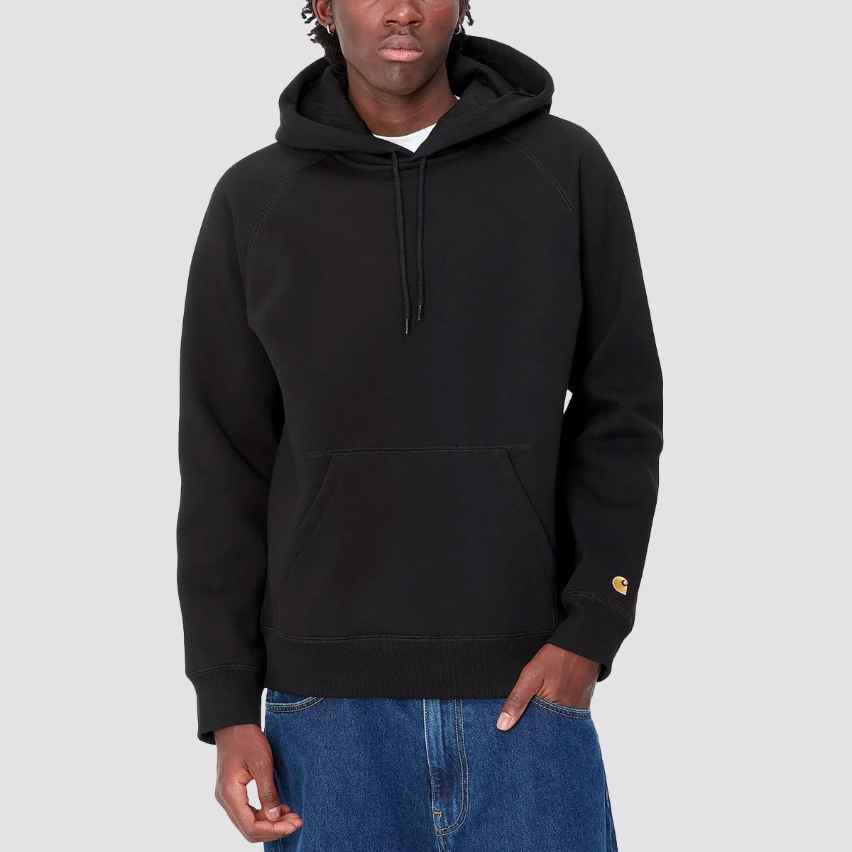 Carhartt WIP Chase Sweat Pullover Hoodie Black/Gold