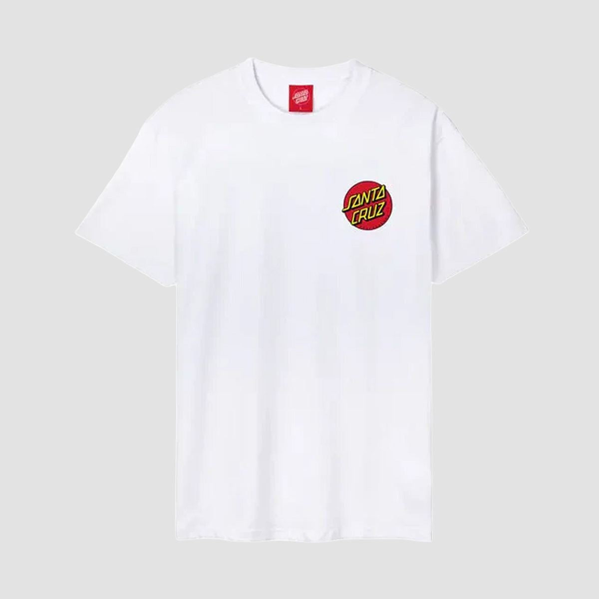 Santa Cruz Classic Dot Chest T-Shirt White