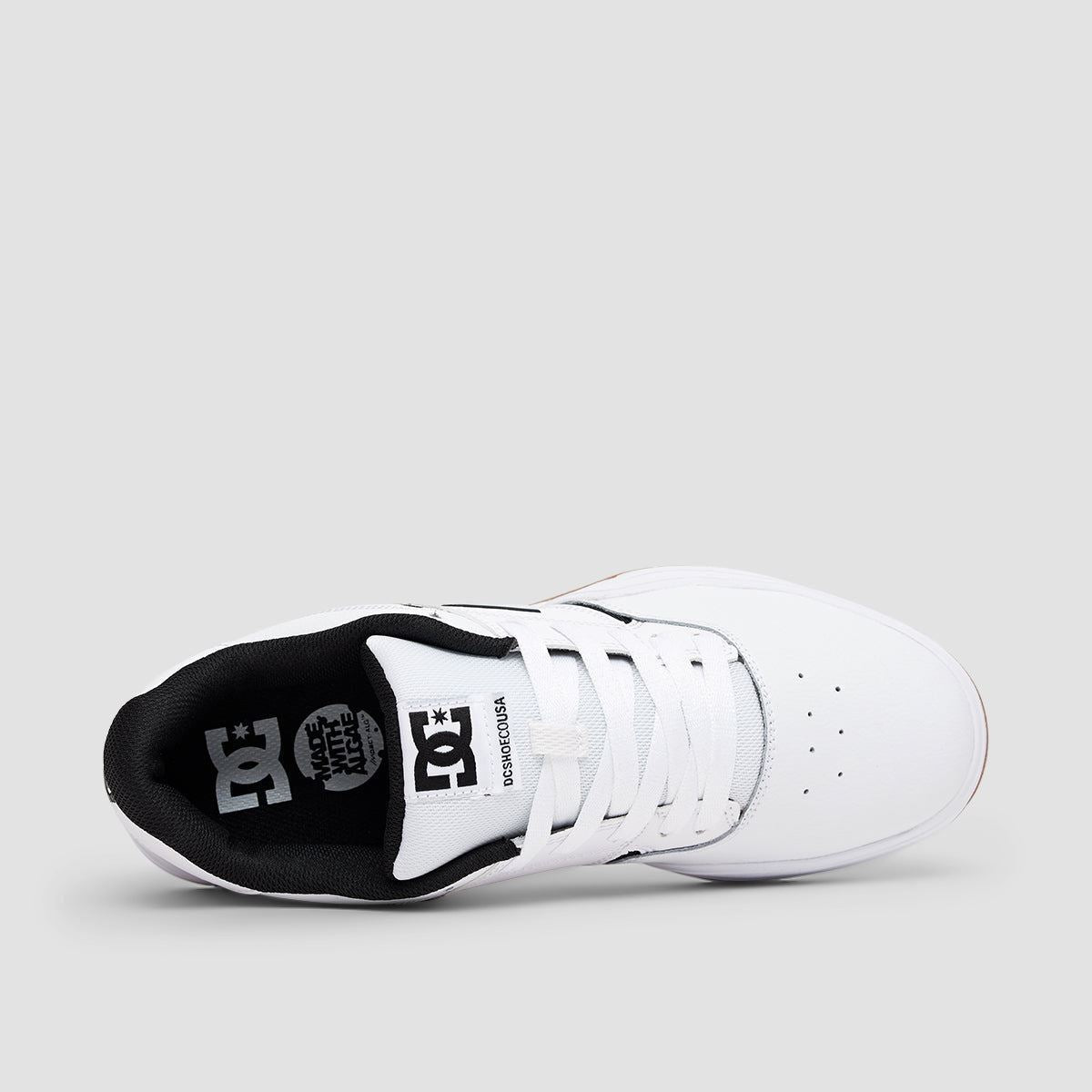 DC Central Shoes - White/Black/Gum