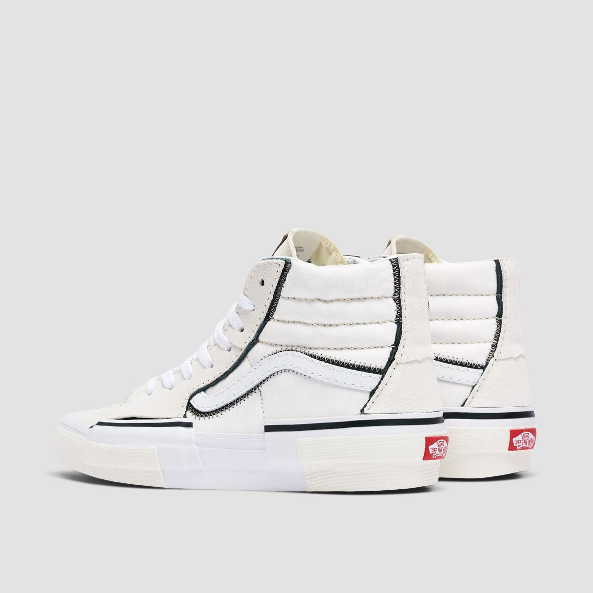 Vans Sk8-Hi Reconstruct High Top Shoes - Marshmallow/White