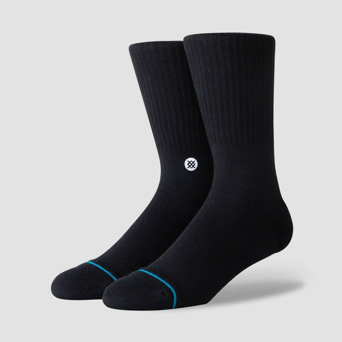 Stance Icon Crew Socks Black/White