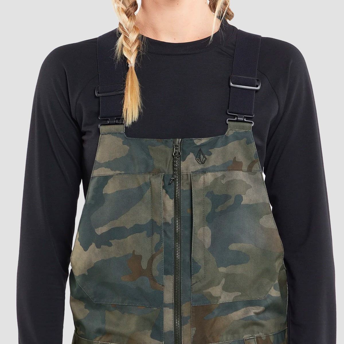 Volcom Swift Bib Snow Pants Cloudwash Camo - Womens