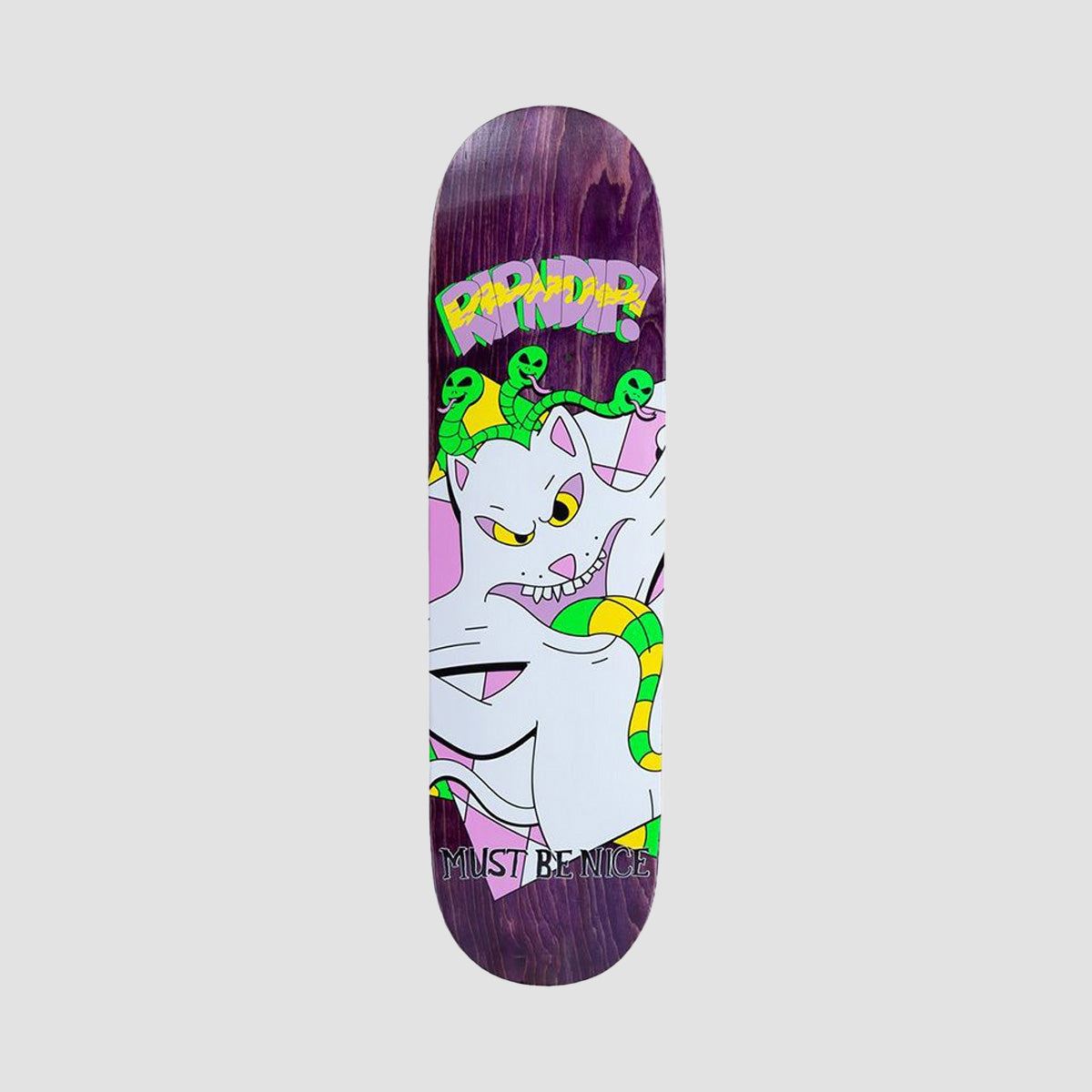 RIPNDIP Topanga Bandit Skateboard Deck Purple - 8.5"