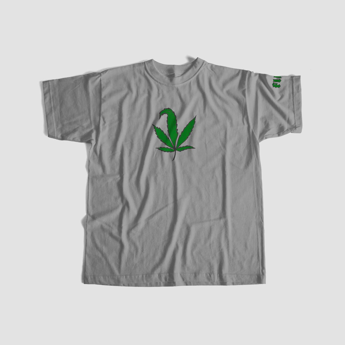 Flip Tom Penny Weed Leaf T-Shirt Heather Grey
