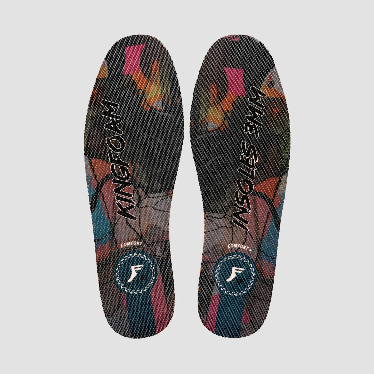 Footprint Kingfoam Everyday Flat Low Insoles Black Camo/Red