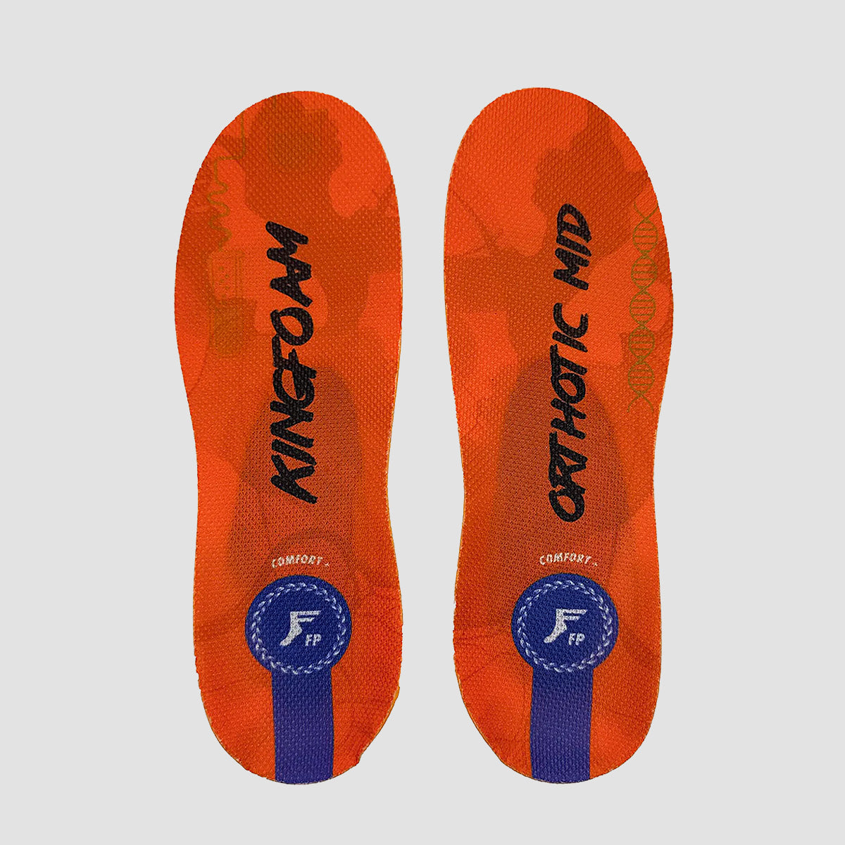 Footprint Kingfoam Orthotic Infinity Foam Mid Insoles Orange Camo