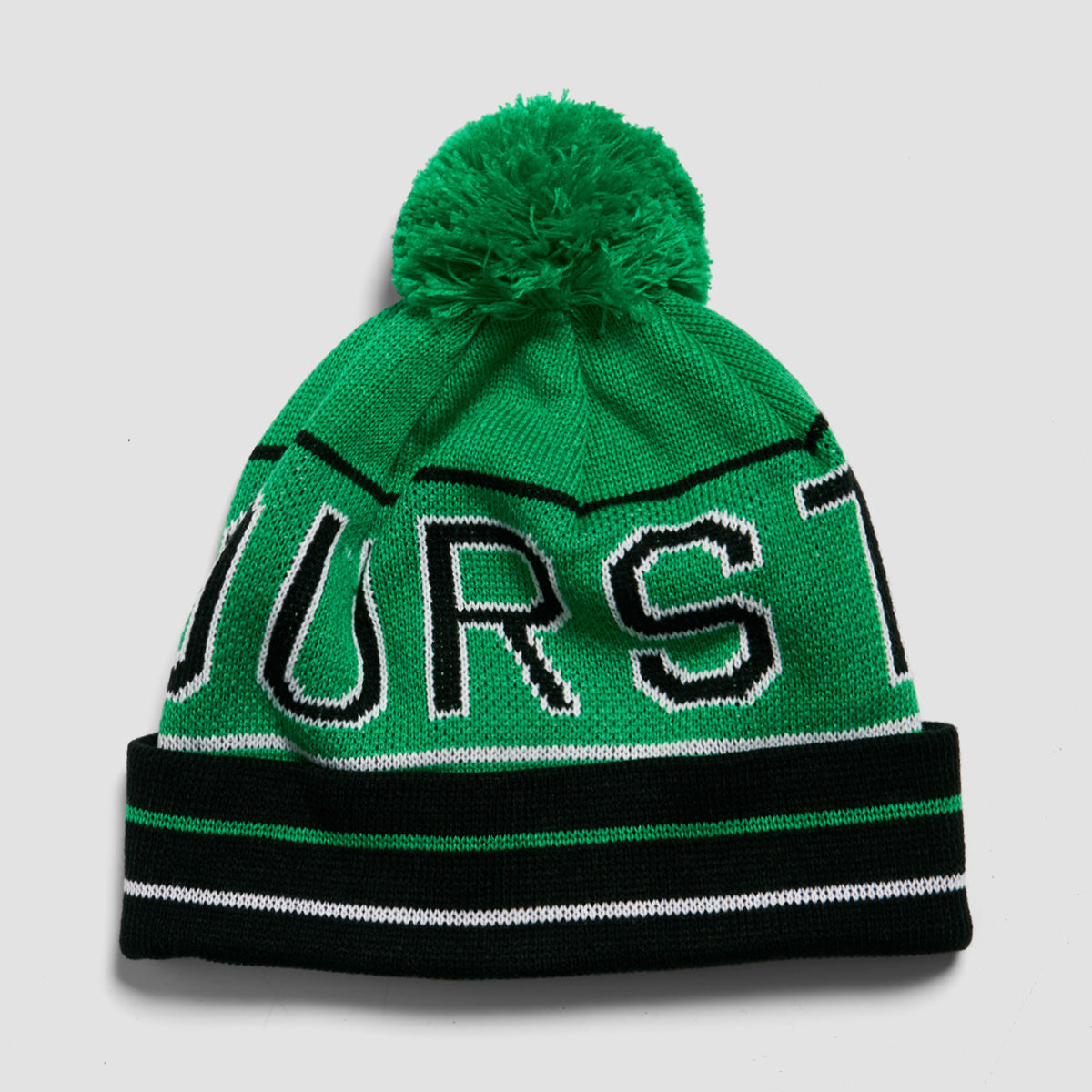 Fourstar Athletic Block Pom Beanie Kelly Green